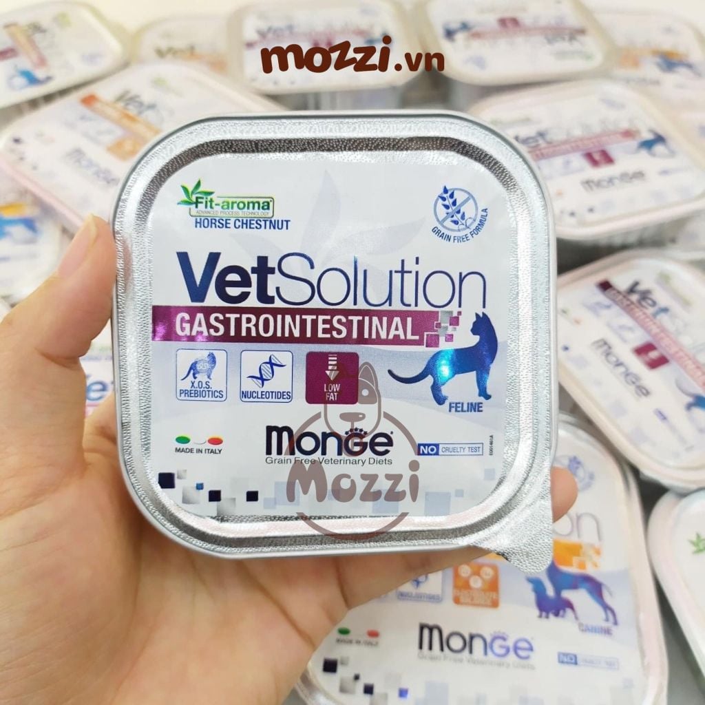 Pate cho chó mèo Monge Vetsolution Gastrointestinal hỗ trợ tiêu hóa