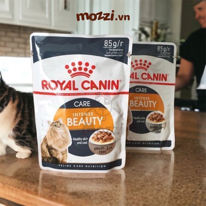 Pate cho mèo Đẹp da lông Hairball Hair&Skin Skin Coat Royal Canin