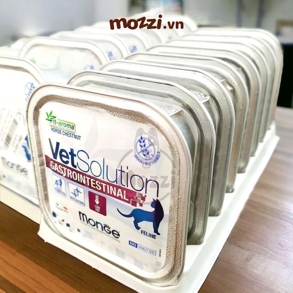 Pate cho chó mèo Monge Vetsolution Gastrointestinal hỗ trợ tiêu hóa