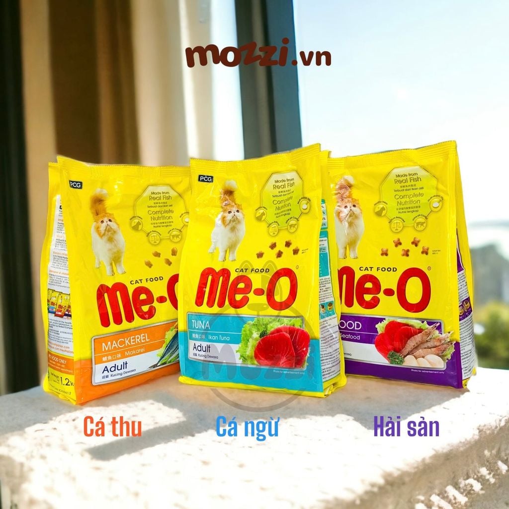 Thức ăn hạt Me-O cho mèo lớn [350g - 1.2kg]