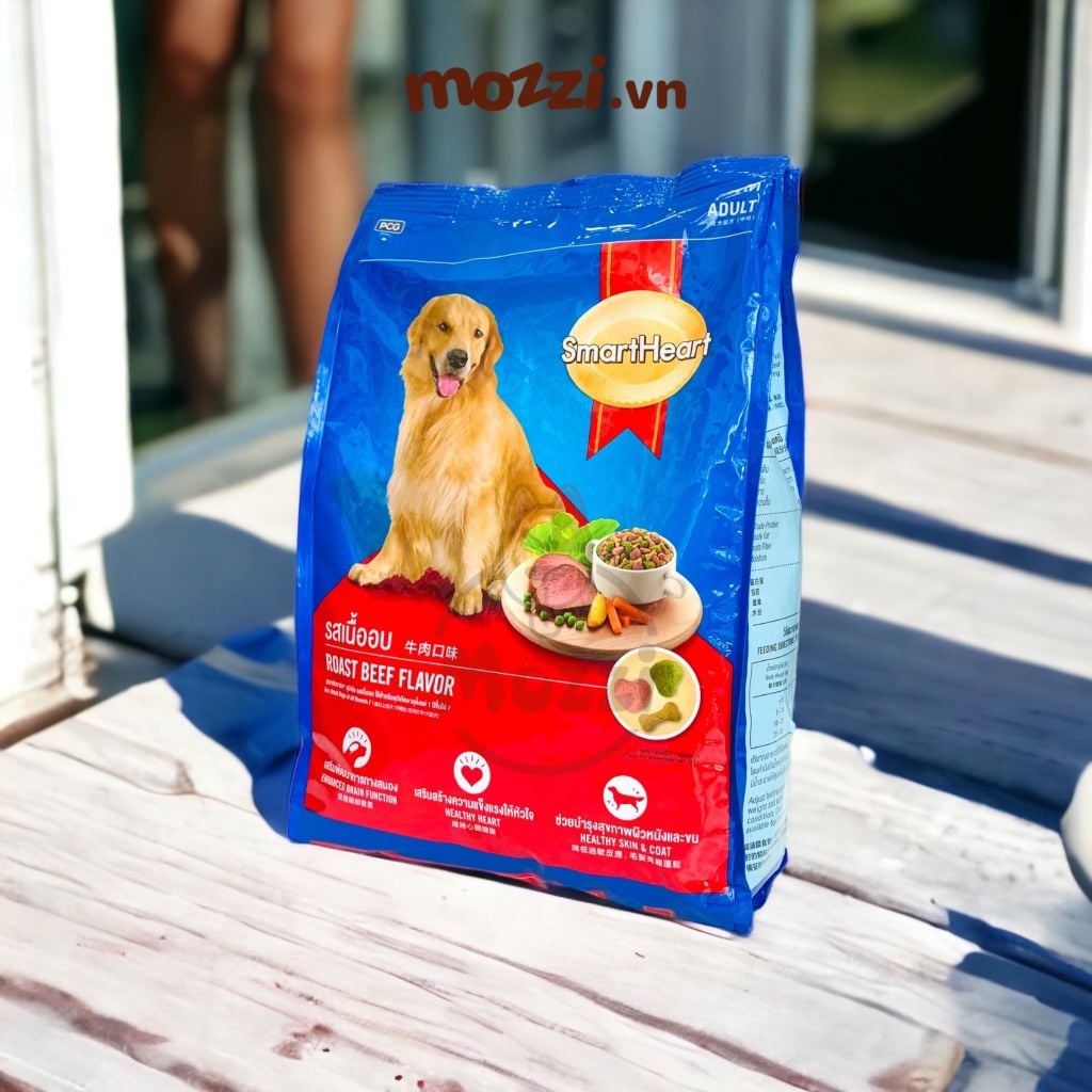 [1.5kg - 3kg] Thức ăn hạt SmartHeart cho chó con và chó lớn