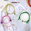 Vòng cổ Handmade hạt charm tên theo yêu cầu có thể thu nới (inbox cân nặng)