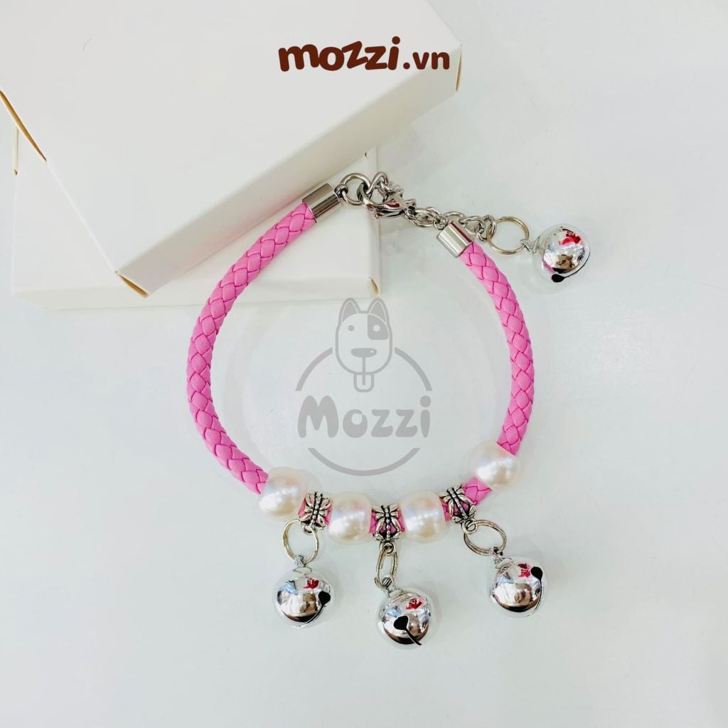 Vòng cổ hạt charm mix ngẫu nhiên dễ thương cho chó mèo
