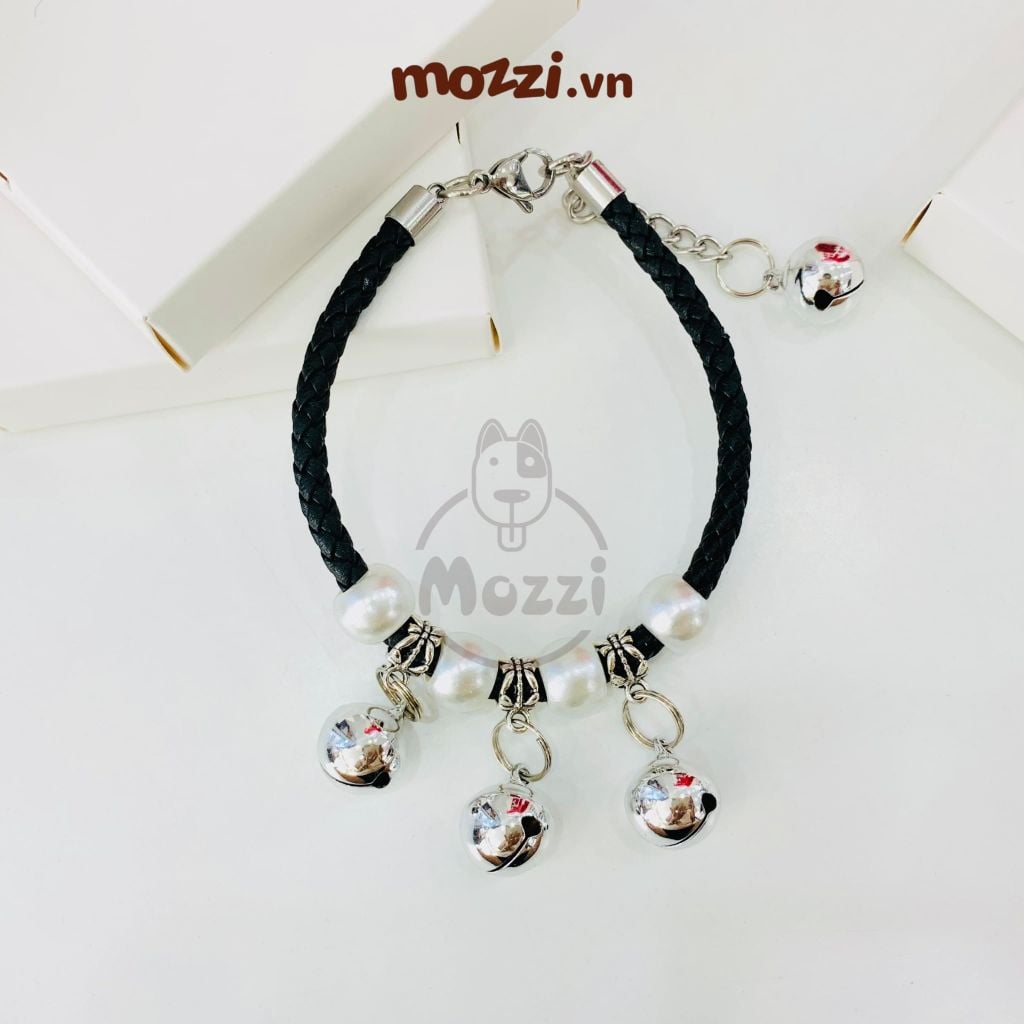 Vòng cổ hạt charm mix ngẫu nhiên dễ thương cho chó mèo