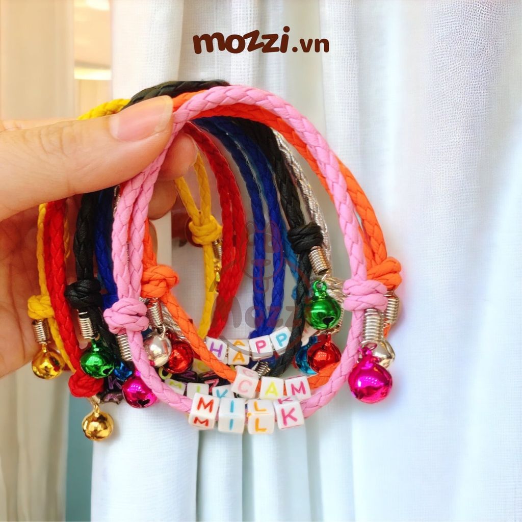 Vòng cổ Handmade hạt charm tên theo yêu cầu có thể thu nới (inbox cân nặng)