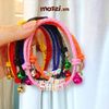 Vòng cổ Handmade hạt charm tên theo yêu cầu có thể thu nới (inbox cân nặng)