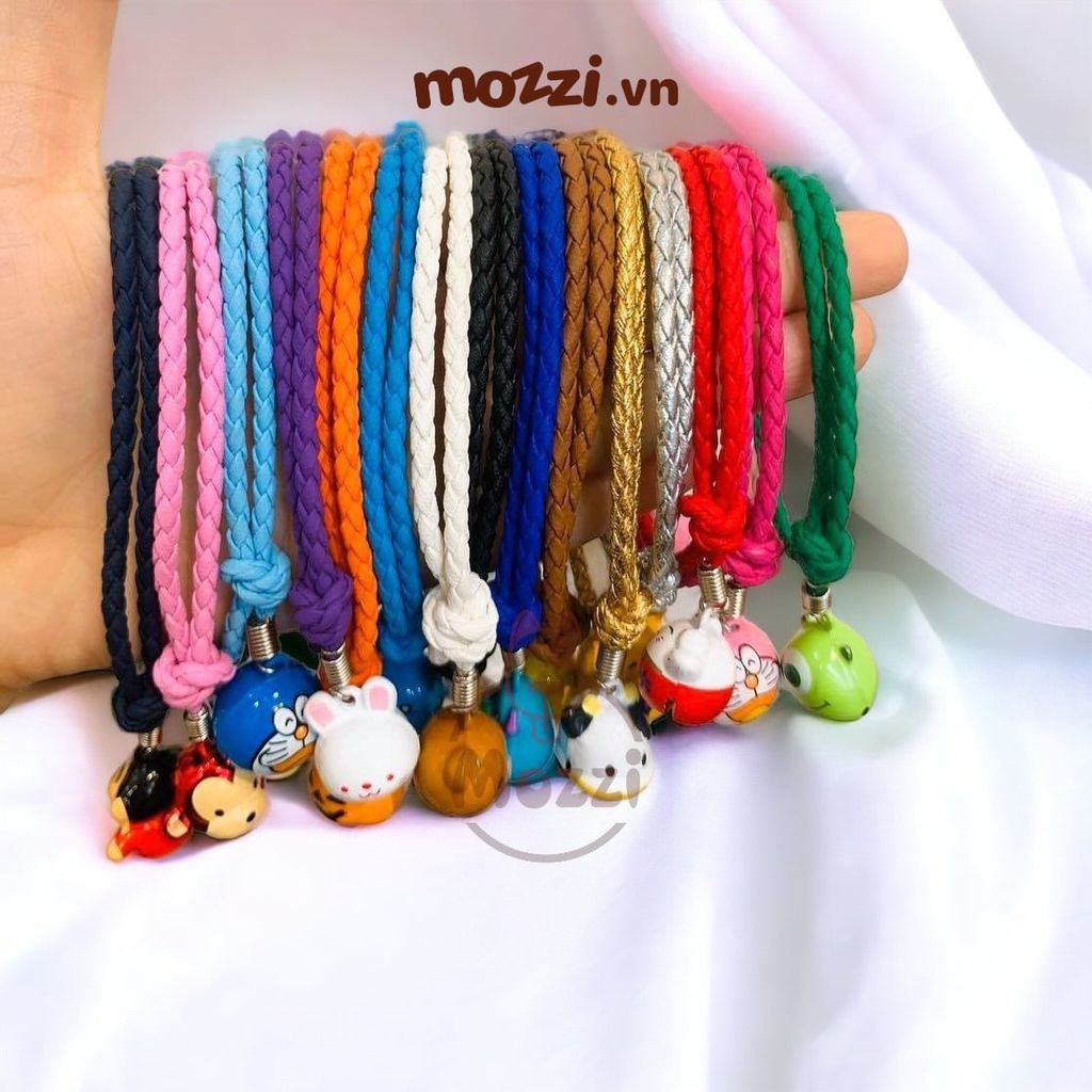 Vòng cổ Handmade gắn chuông thú có thể thu nới (inbox cân nặng)