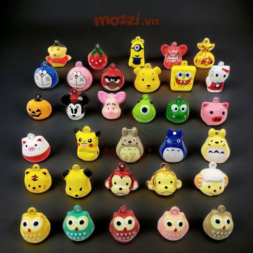 Vòng cổ Handmade gắn chuông thú có thể thu nới (inbox cân nặng)
