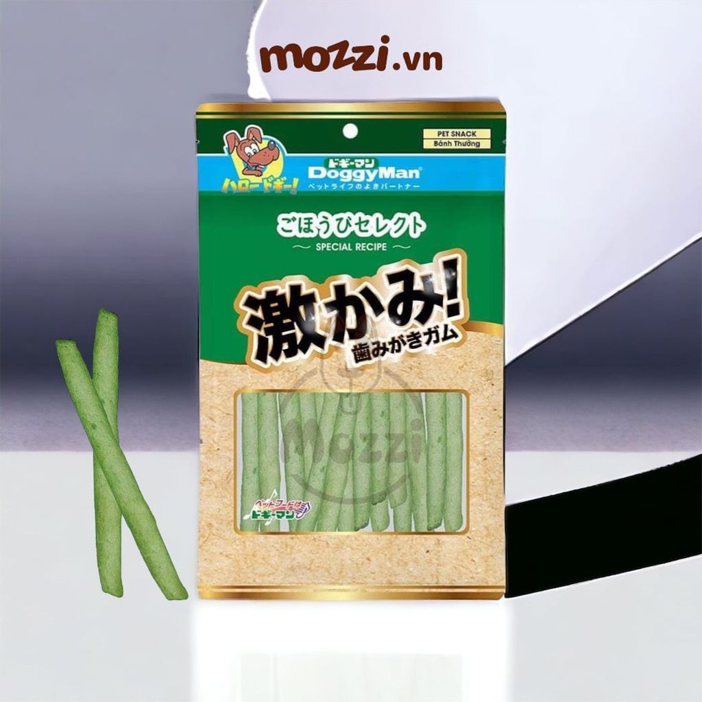 Snack cho chó Que gặm DoggyMan da bò sáp ong xoắn đôi sữa dê sạch răng thơm miệng