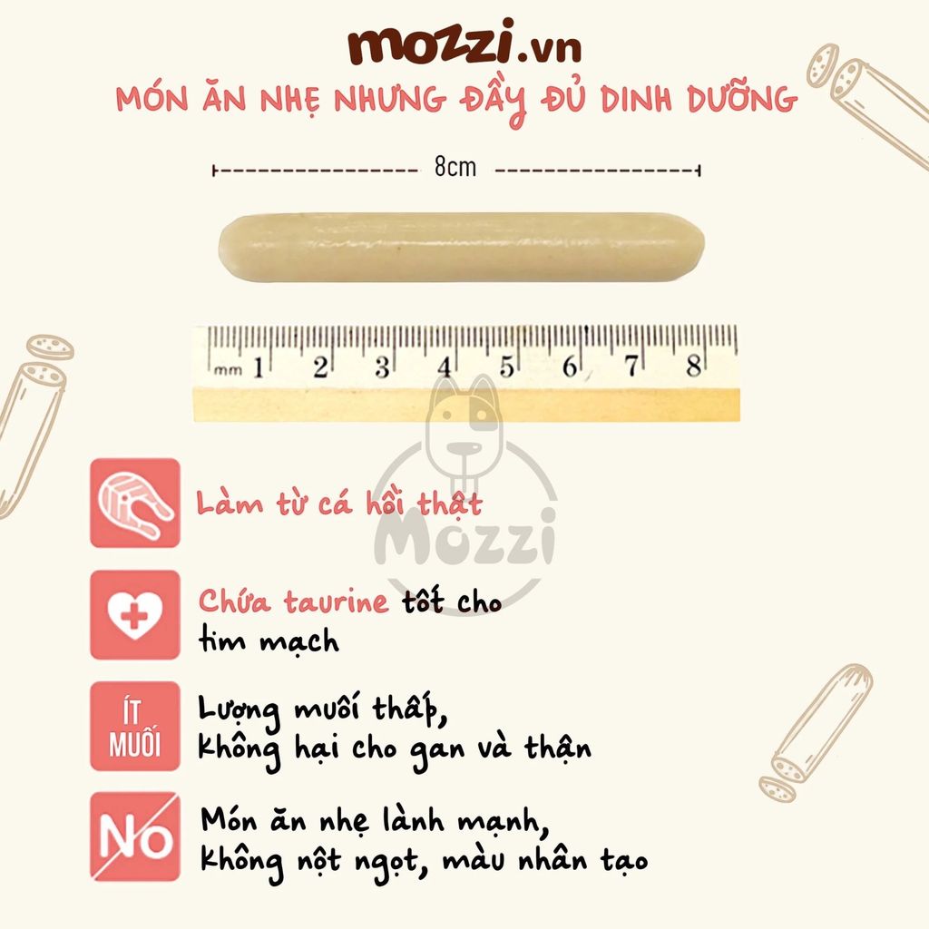 Snack cho mèo Xúc xích thịt hun khói Meowow 70gr bổ dưỡng