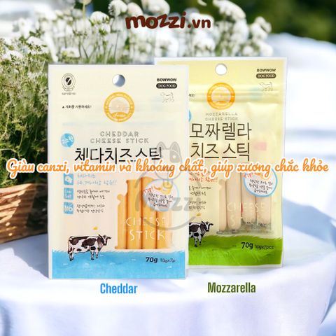  Snack cho chó Xúc xích phô mai BowWow bổ dưỡng 