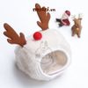 Bộ Nón và Yếm cổ Noel hình nổi cho chó mèo