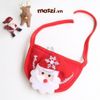 Bộ Nón và Yếm cổ Noel hình nổi cho chó mèo