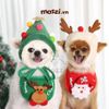 Bộ Nón và Yếm cổ Noel hình nổi cho chó mèo