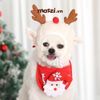 Bộ Nón và Yếm cổ Noel hình nổi cho chó mèo
