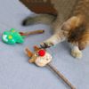 Cat Toys Đồ chơi tay cầm gỗ catnip cho mèo