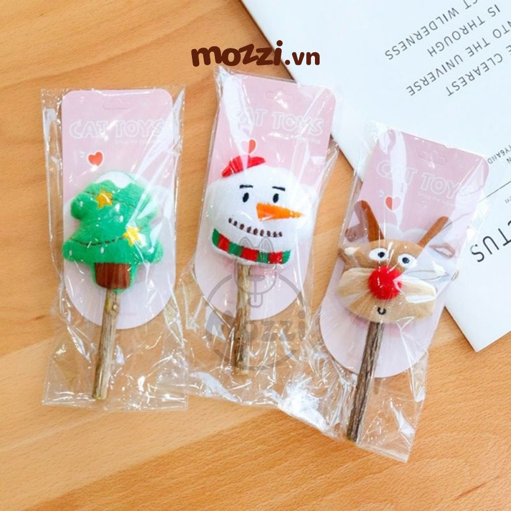 Cat Toys Đồ chơi tay cầm gỗ catnip cho mèo