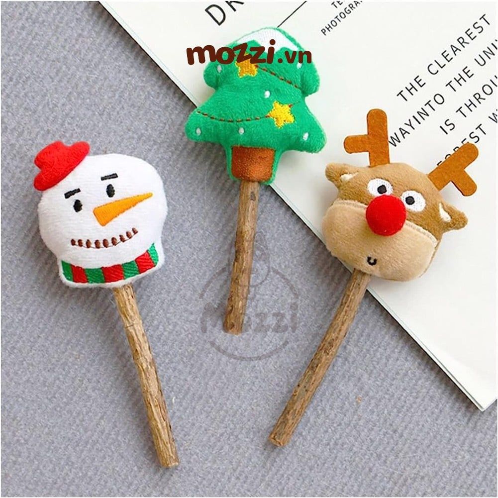 Cat Toys Đồ chơi tay cầm gỗ catnip cho mèo