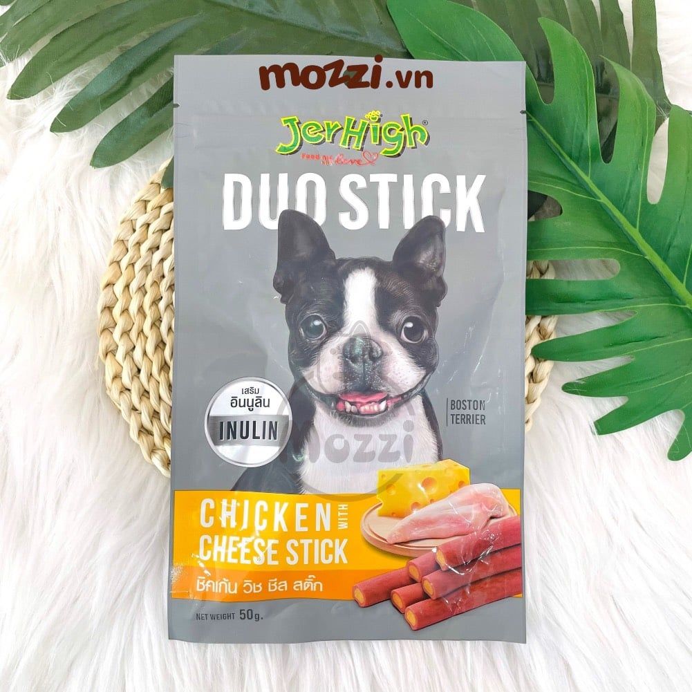 Snack cho chó Que mềm Duo Stick Jerhigh gói 50gr