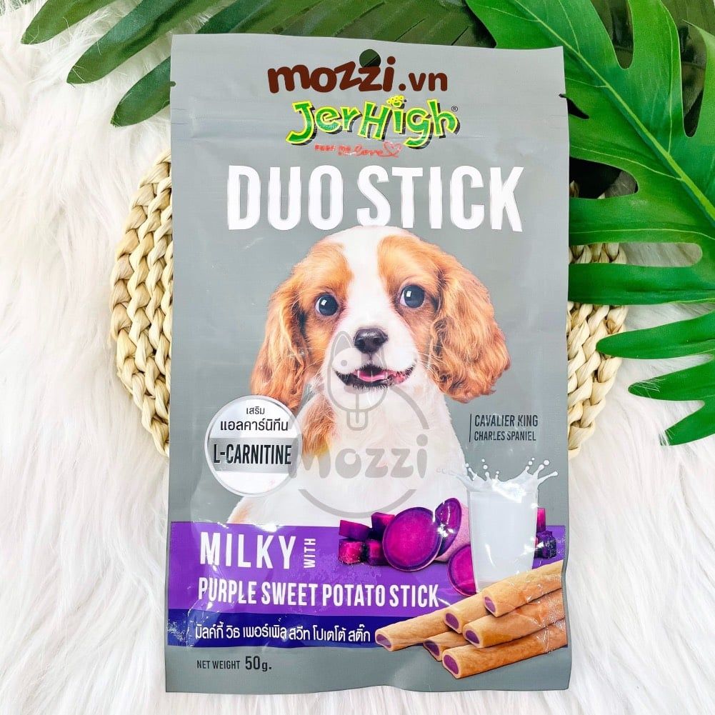 Snack cho chó Que mềm Duo Stick Jerhigh gói 50gr