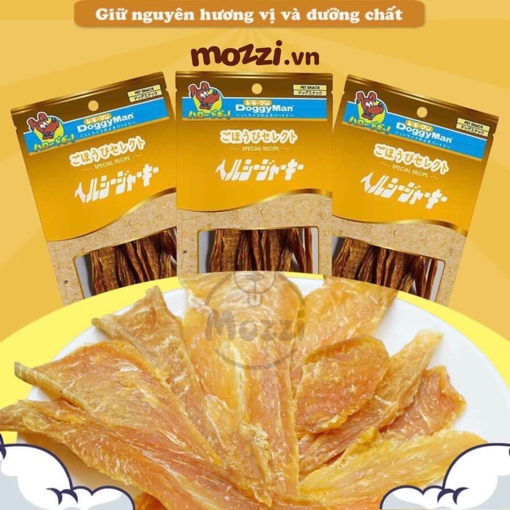 Snack cho chó Thịt gà sấy giòn Doggyman (xúc xích, thanh gà, miếng gà, gân gà tây, chip cá ZÒN)