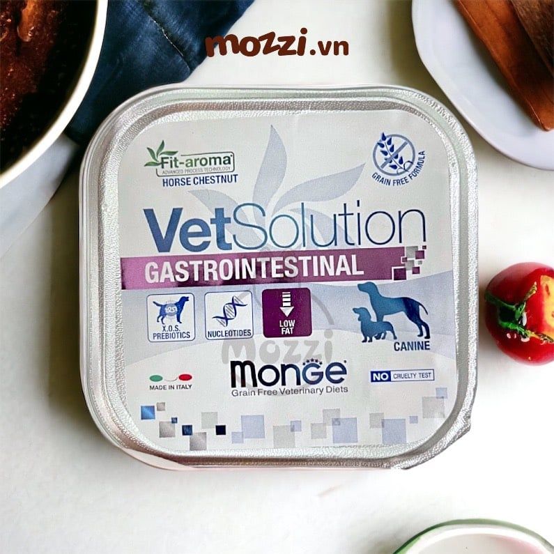 Pate cho chó mèo Monge Vetsolution Gastrointestinal hỗ trợ tiêu hóa