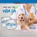  Pate Monge Dermatosis Trị viêm da và rụng lông cho chó mèo 