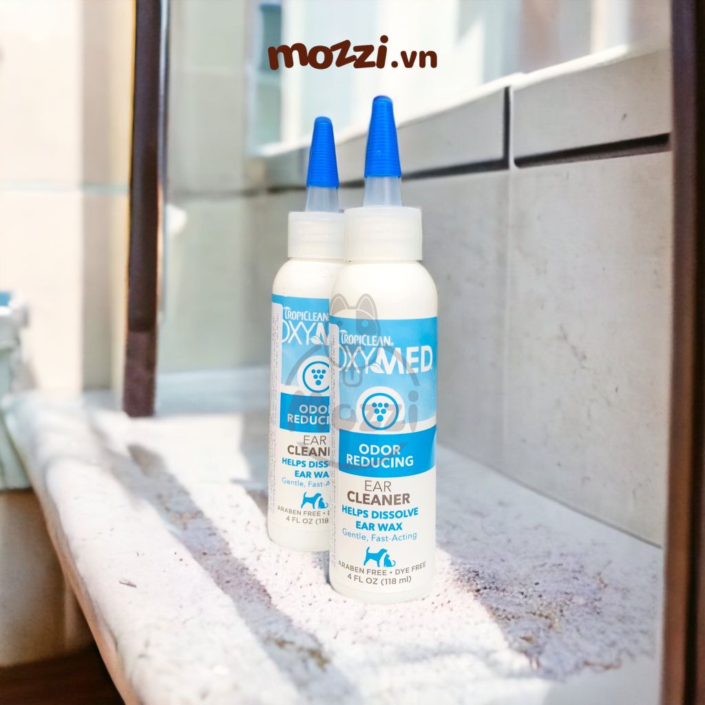 Dung dịch vệ sinh rửa tai Oxymed Tropiclean cho chó mèo