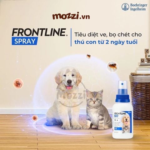  Xịt ve rận Frontline Spray Chai 100ml cho chó mèo 