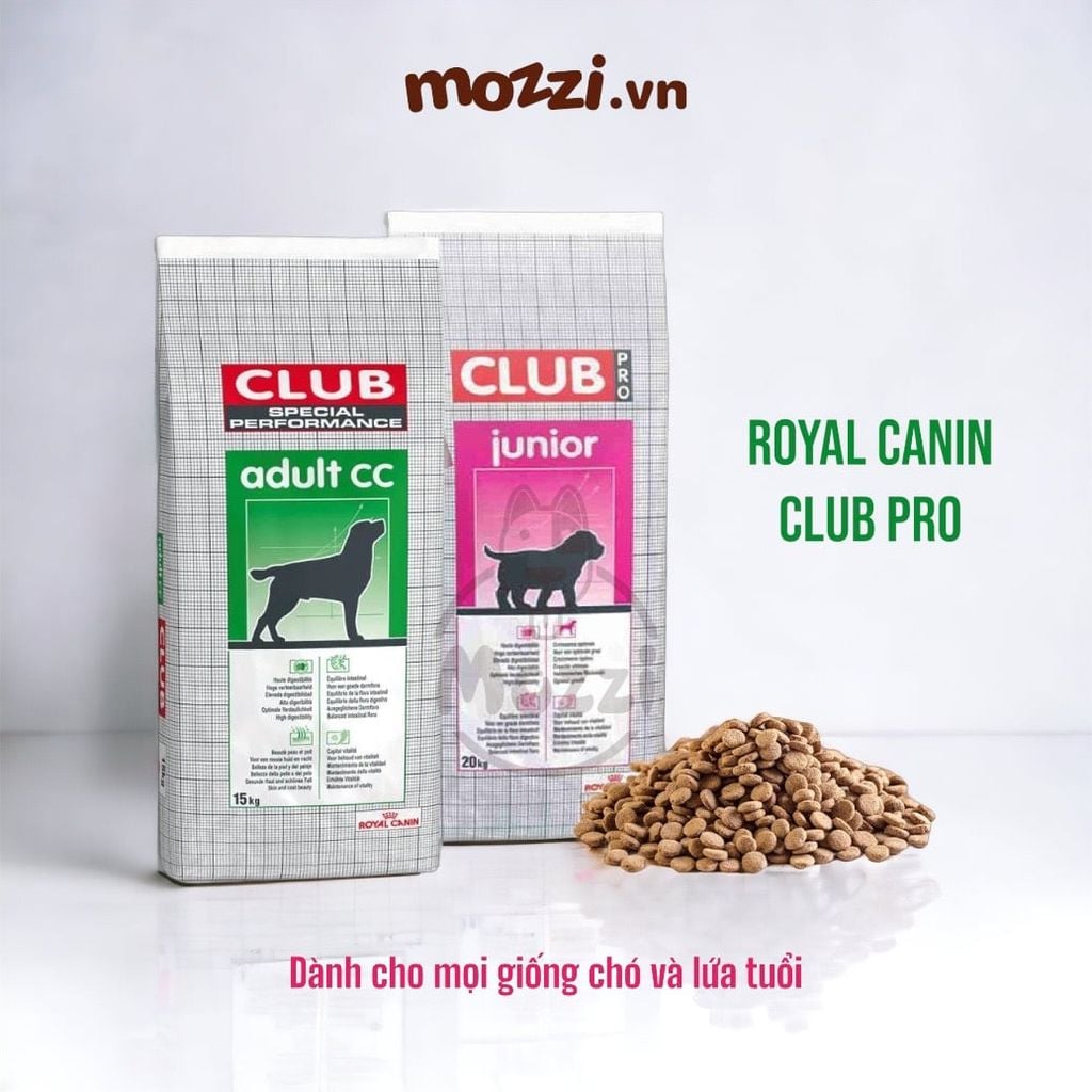 [20kg] Thức ăn hạt Royal Canin Club Pro cho chó Puppy Adult