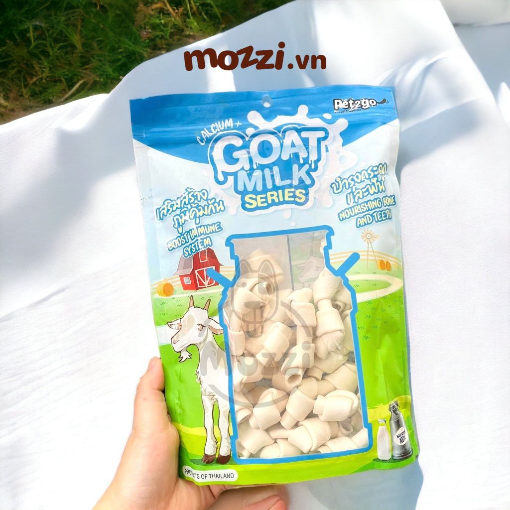 Snack cho chó Xương sữa dê mềm Goat Milk Pet2Go Thái Lan