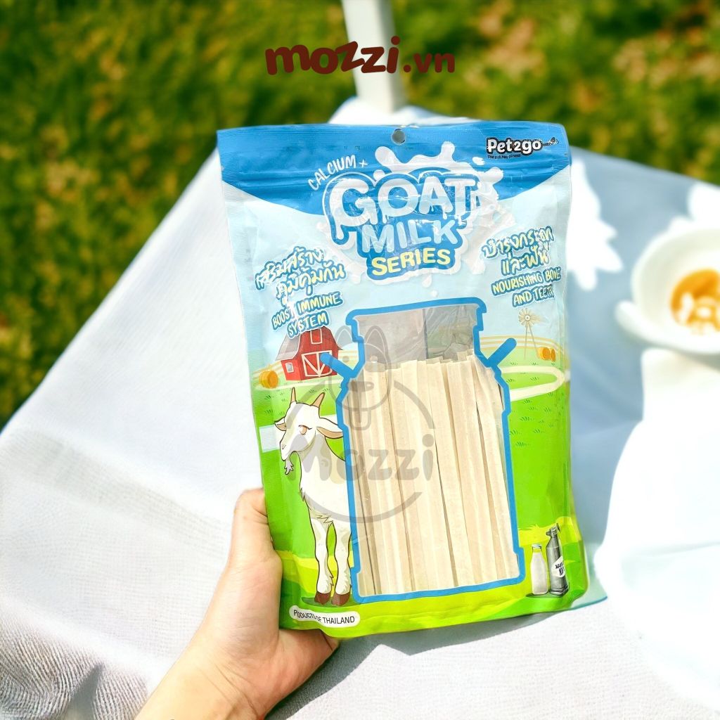 Snack cho chó Xương sữa dê mềm Goat Milk Pet2Go Thái Lan