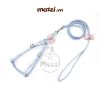Dây dắt yếm ngực nơ cotton cho chó mèo