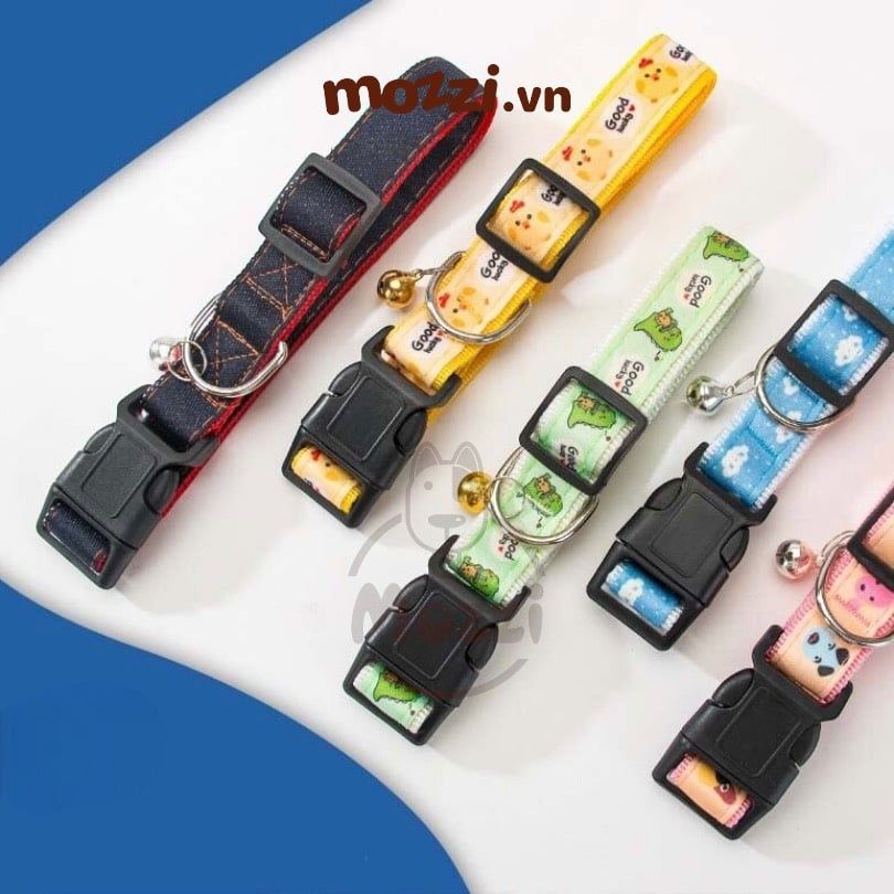 Dây dắt yếm ngực Hipipet kèm vòng cổ họa tiết cho chó mèo