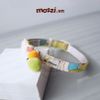 Feli Vòng cổ cotton lục lạc bông cho chó mèo nhỏ