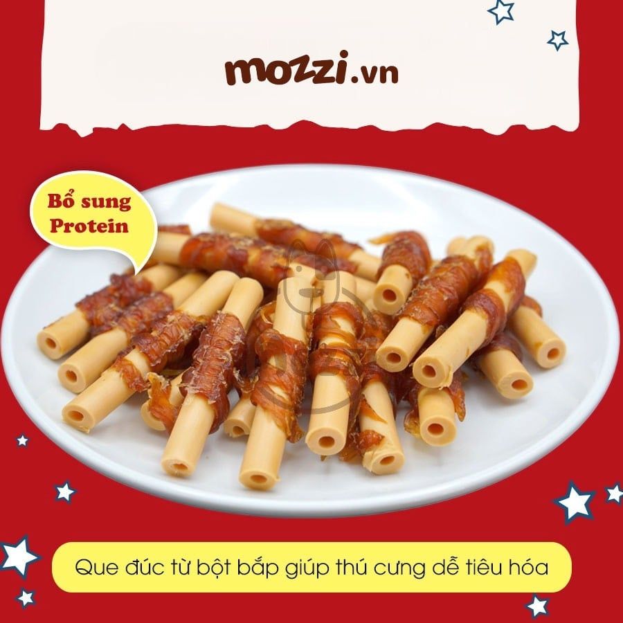Snack cho chó Xương Que cuốn thịt gà Doggyman