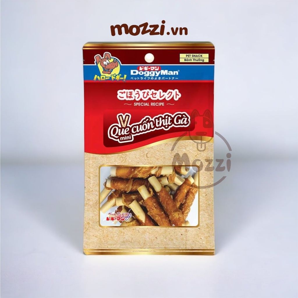 Snack cho chó Xương Que cuốn thịt gà Doggyman