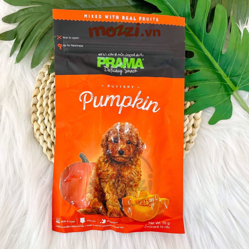 Snack cho chó Ăn vặt dạng mềm Prama gói 70gr Thái Lan