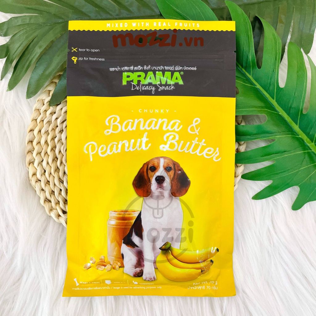 Snack cho chó Ăn vặt dạng mềm Prama gói 70gr Thái Lan