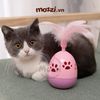 Đồ chơi Lật đật lục lạc lông gà cho mèo