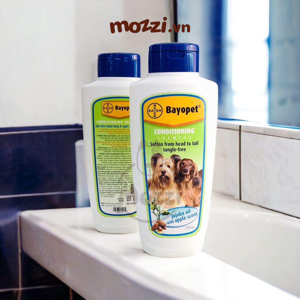 Sữa tắm chó mèo Bayer Bayopet mượt lông và ngăn ngừa xơ rối 275ml exp T3/2026