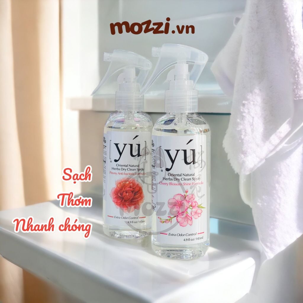 Tắm khô Yú hương hoa thơm lâu dạng xịt cho chó mèo Chai 145ml