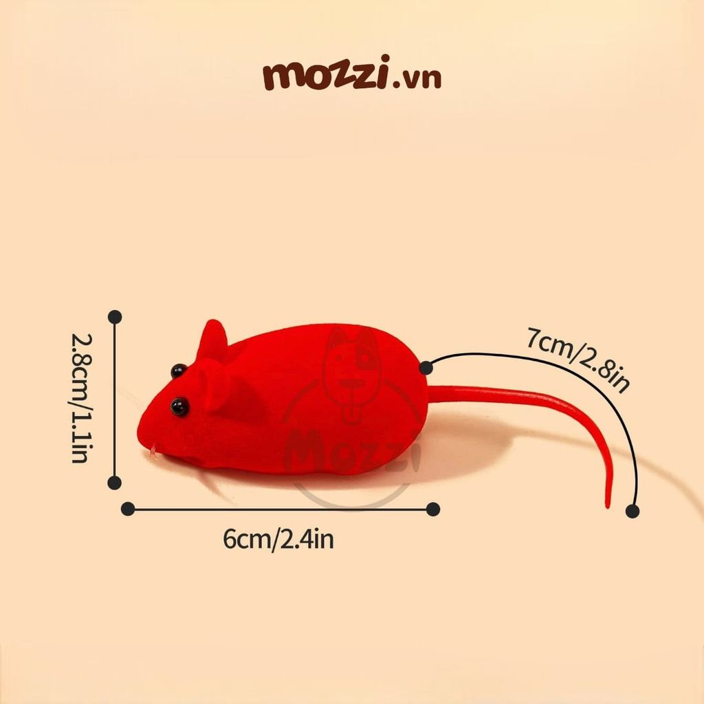 Chuột giả đồ chơi âm thanh cho chó mèo
