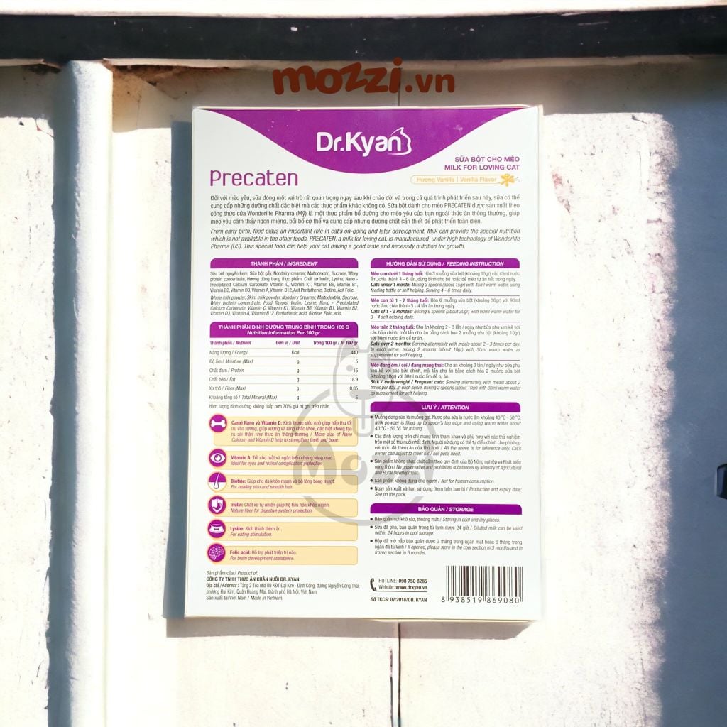 Sữa bột cho mèo Precaten Dr.Kyan [100g - 400g]
