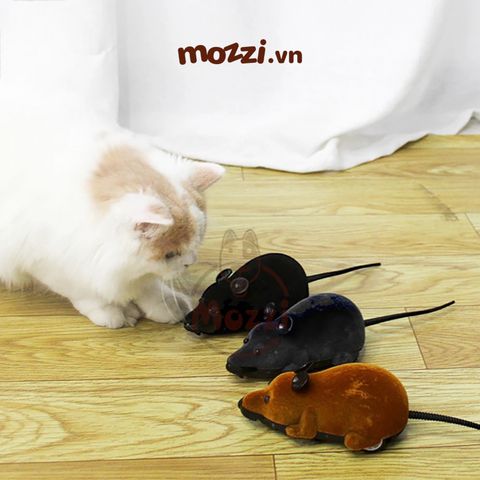  Chuột giả đồ chơi điều khiển từ xa cho thú cưng (chưa kèm pin) 