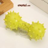  Đồ chơi xương gai gặm sạch răng có chuông cho chó 