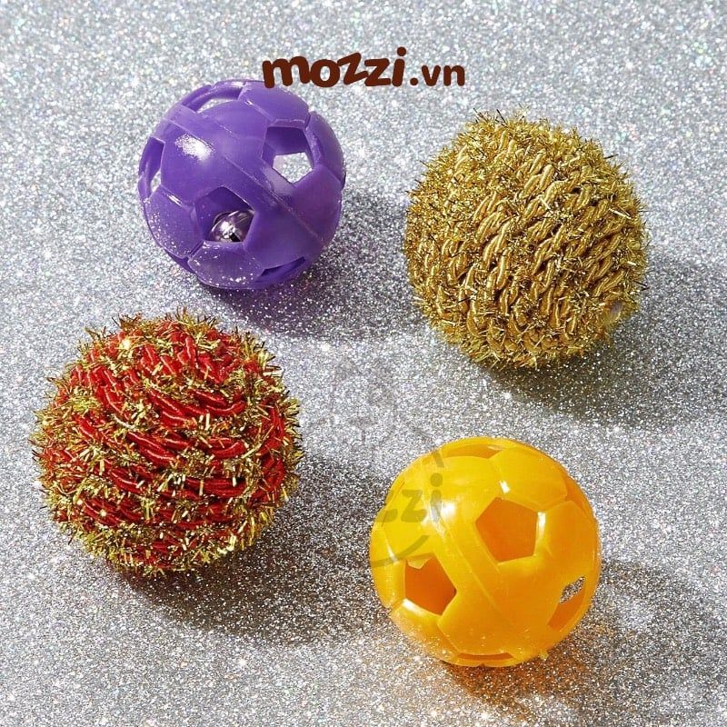 CattyMan Set đồ chơi 4 bóng cho mèo