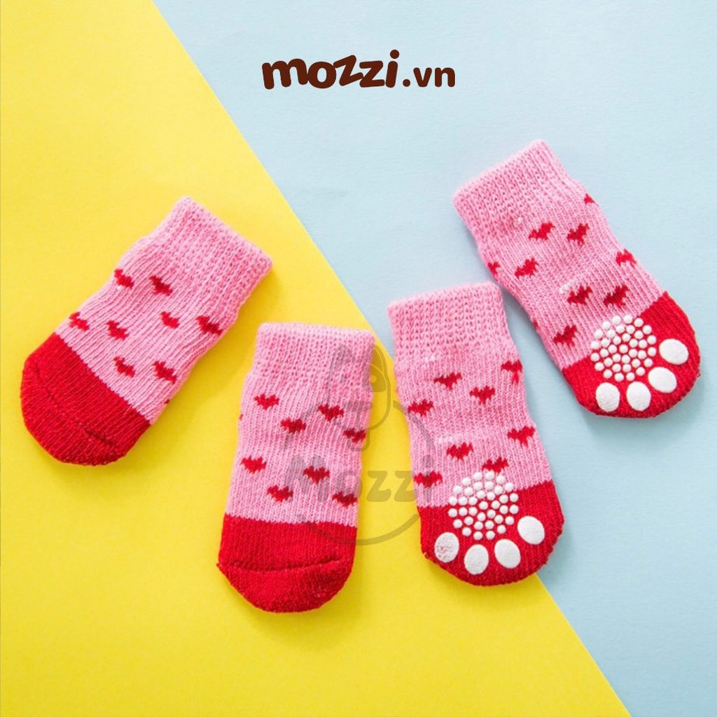 Tất vớ thú cưng không trơn trượt cho chó mèo