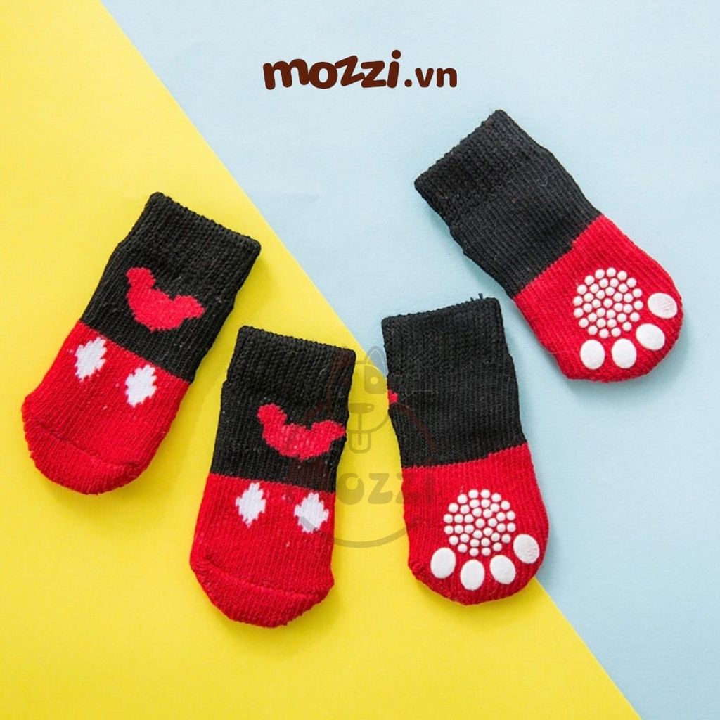 Tất vớ thú cưng không trơn trượt cho chó mèo
