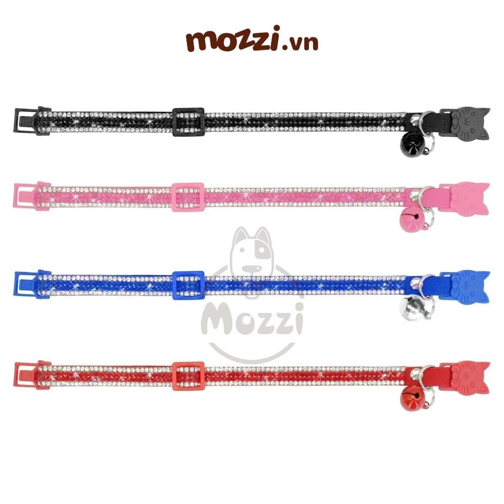 Vòng cổ đính đá size mini cho chó mèo nhỏ